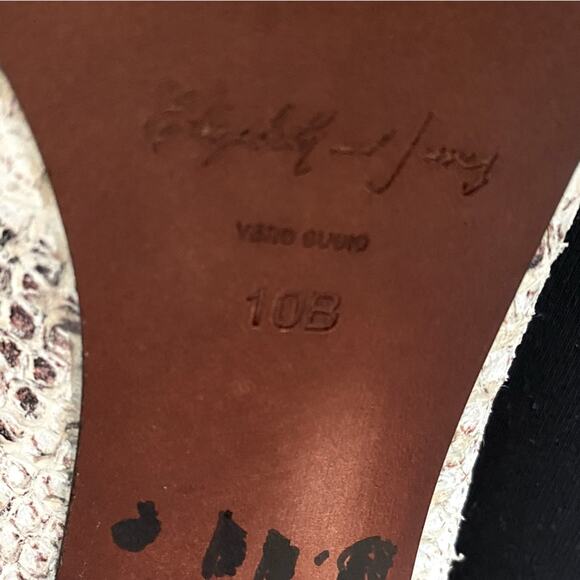 Elizabeth & James Falin $395 Snake Print Stiletto Platform Heel Womens 10 B EUC - Picture 13 of 14